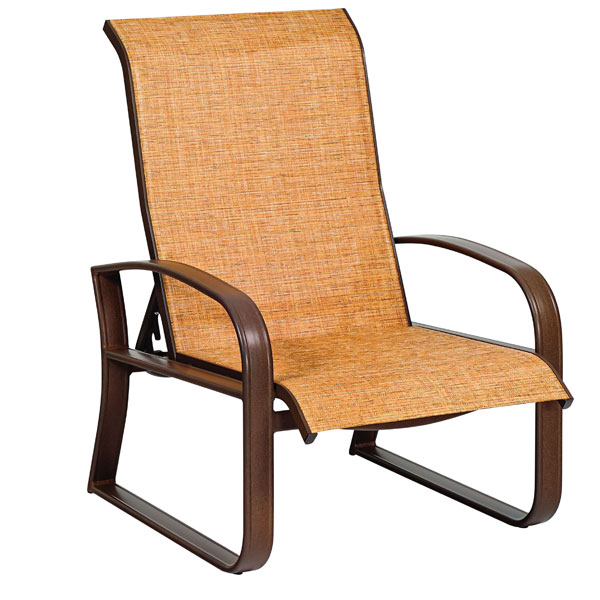 Cayman Isle Sling Aluminum Adjustable Lounge Chair by Woodard - Image 2